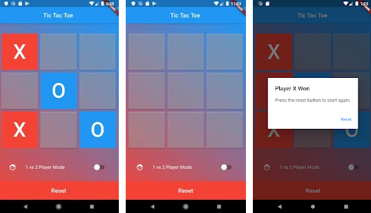 A simple TicTacToe game app built with Flutter