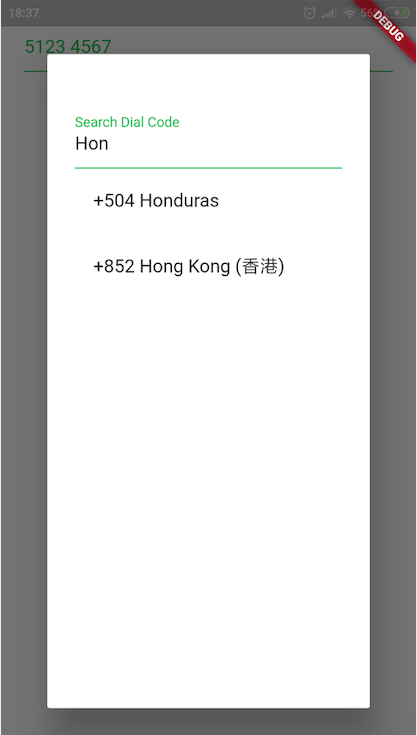 A Dart widget for entering international telephone numbers with dropdown