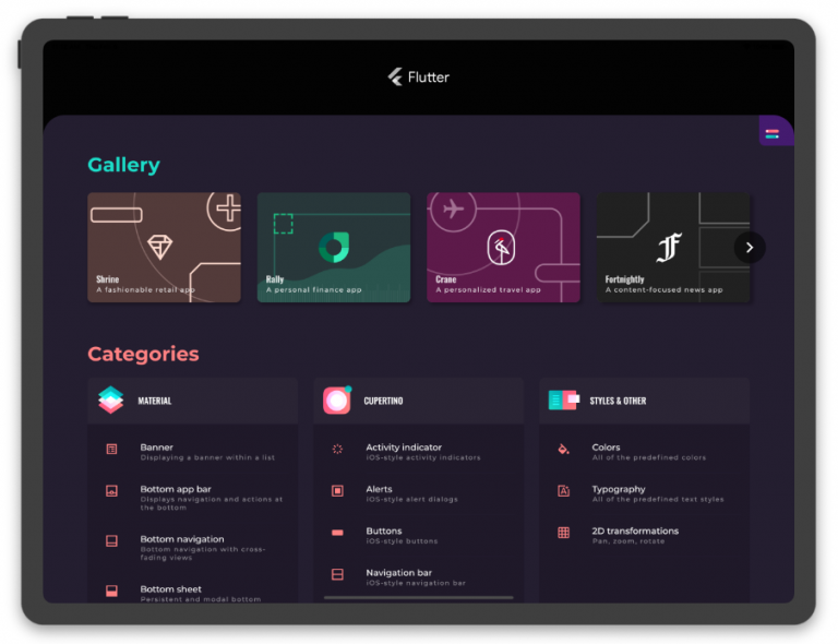 A resource to help developers evaluate and use Flutter