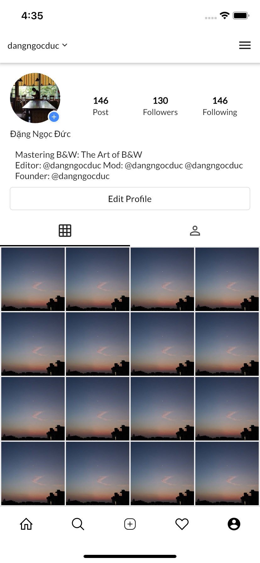A Flutter Instagram UI Clone Support Night Mode