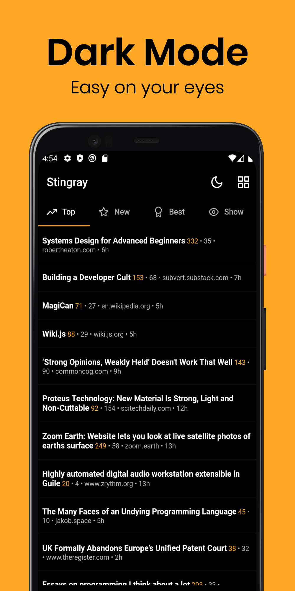 A beautiful Hacker News reader app built in Flutter