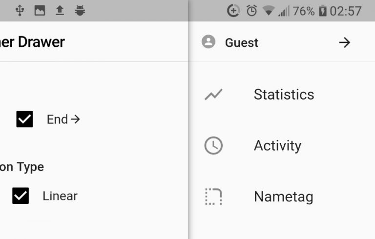 An easy way to create an internal side section where you can insert a list menu
