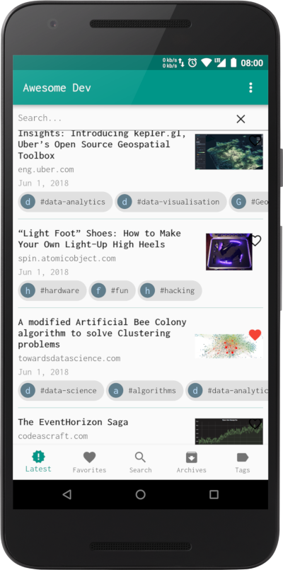 A Dev Feed News App with flutter