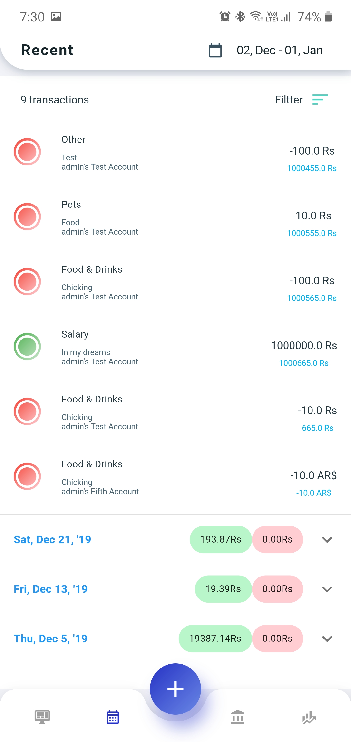 A Family finance management app with flutter