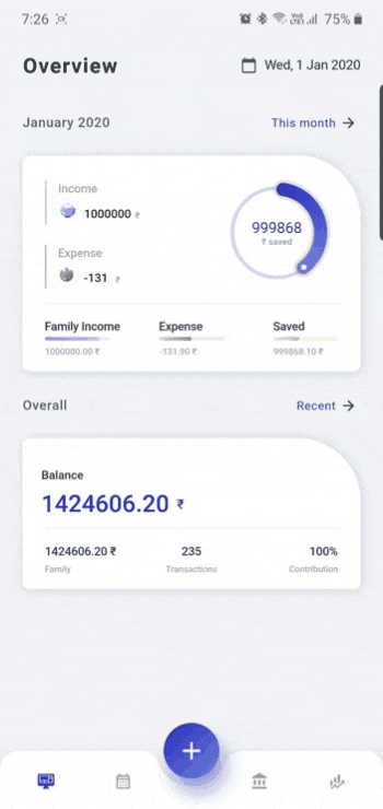 A Family finance management app with flutter