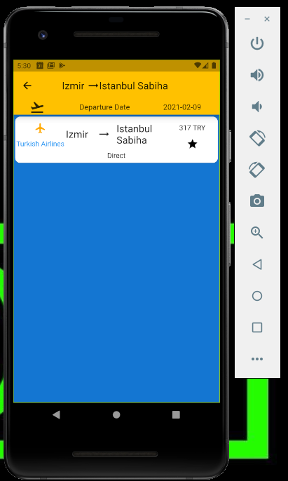 A simple flight booking app build with flutter