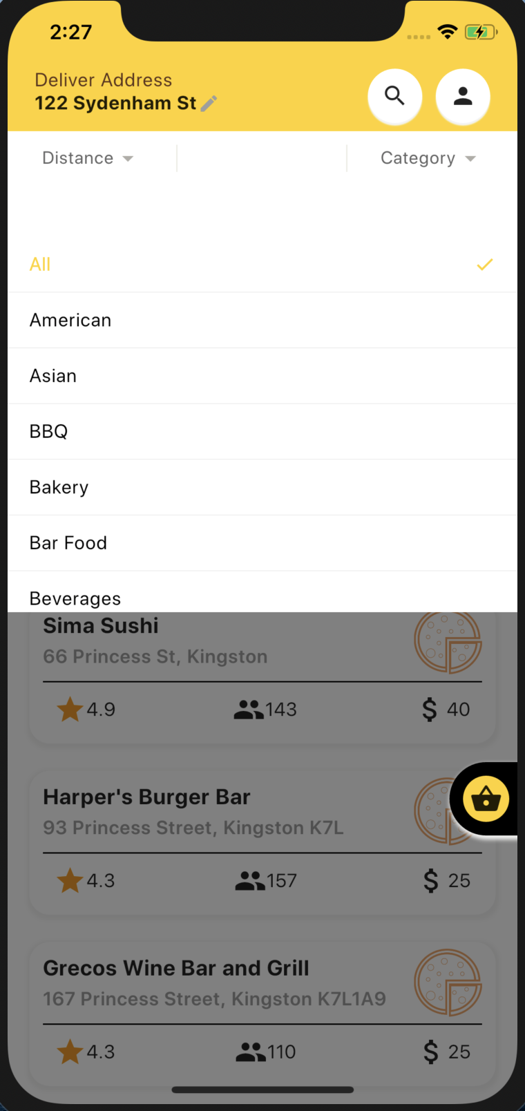 Food Delivery App made by Flutter and Bloc