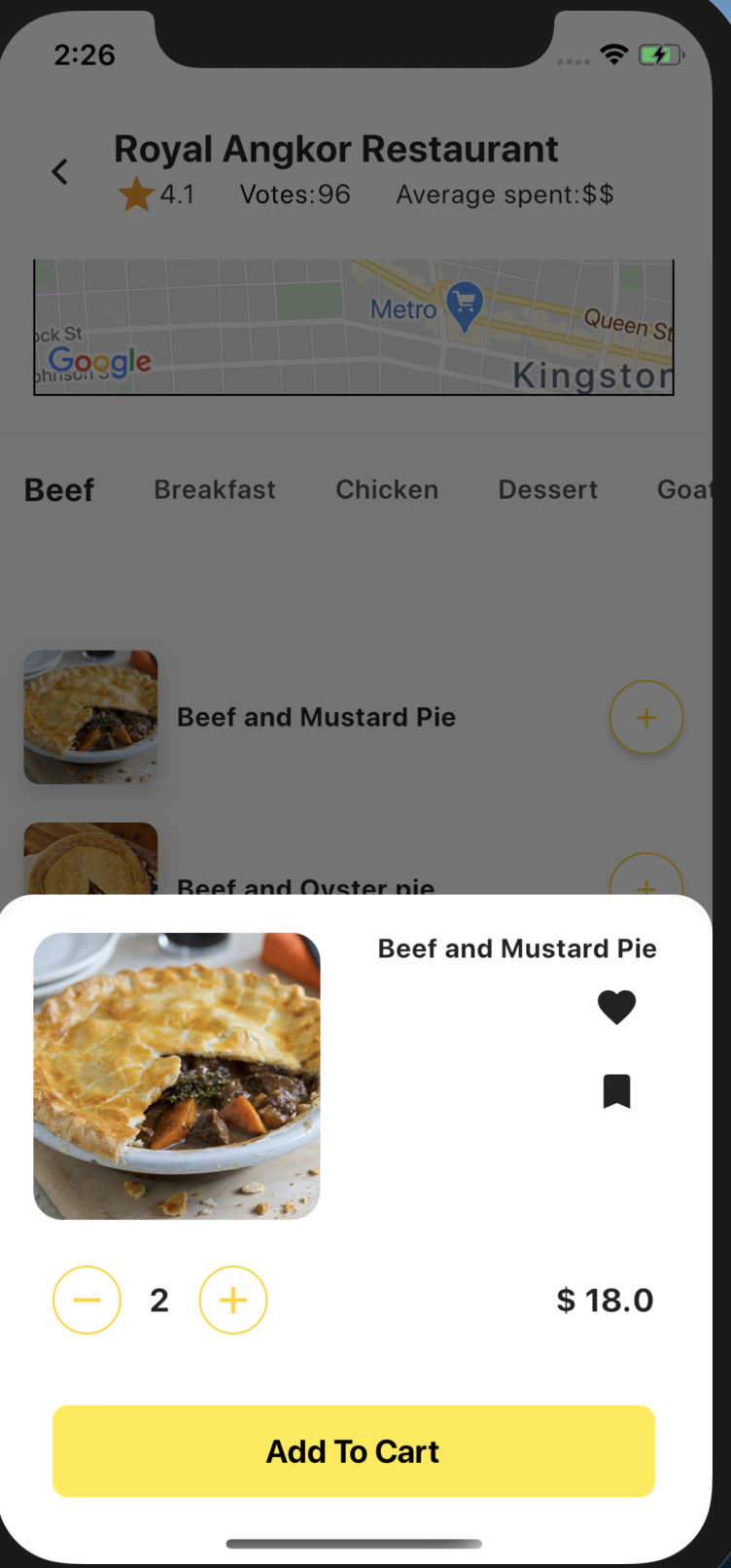 Food Delivery App made by Flutter and Bloc