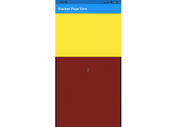Creates a stacked page view animation for flutter pageview