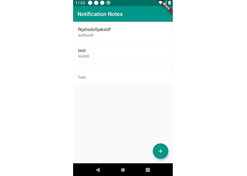 A simple notification notes app made with flutter