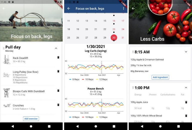 Mobile app for wger Workout Manager with flutter