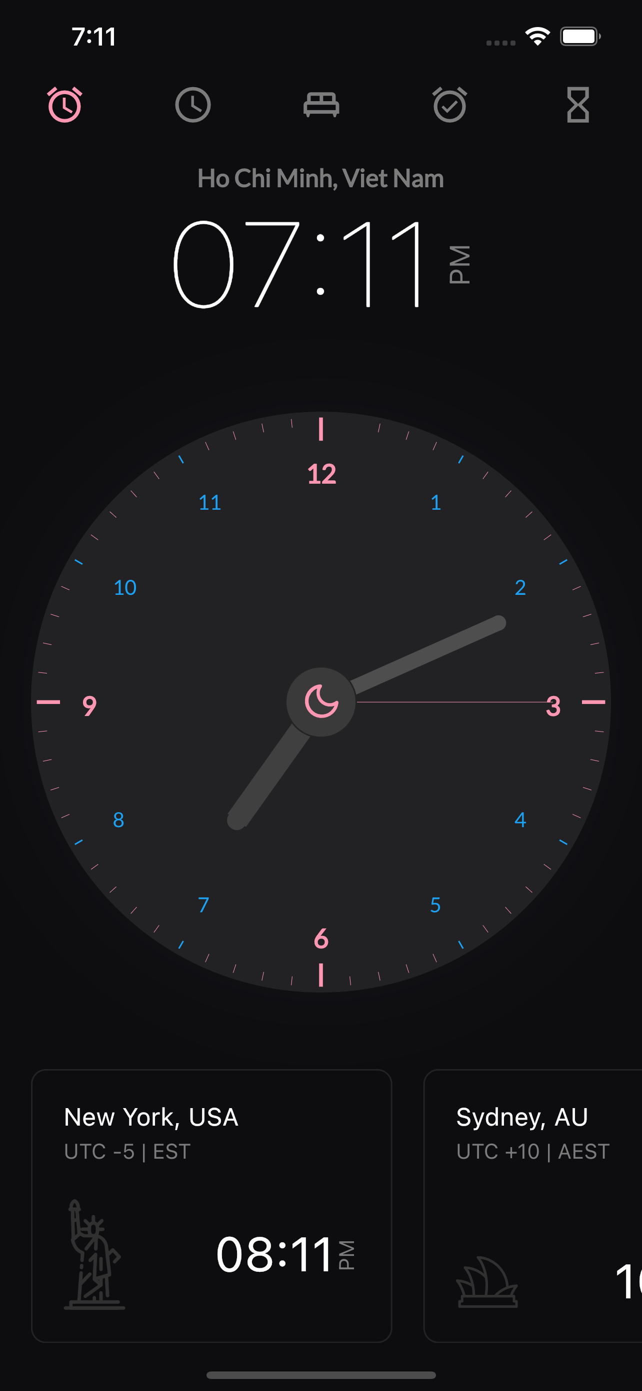 A Nice Clean Analog Clock App UI With Flutter