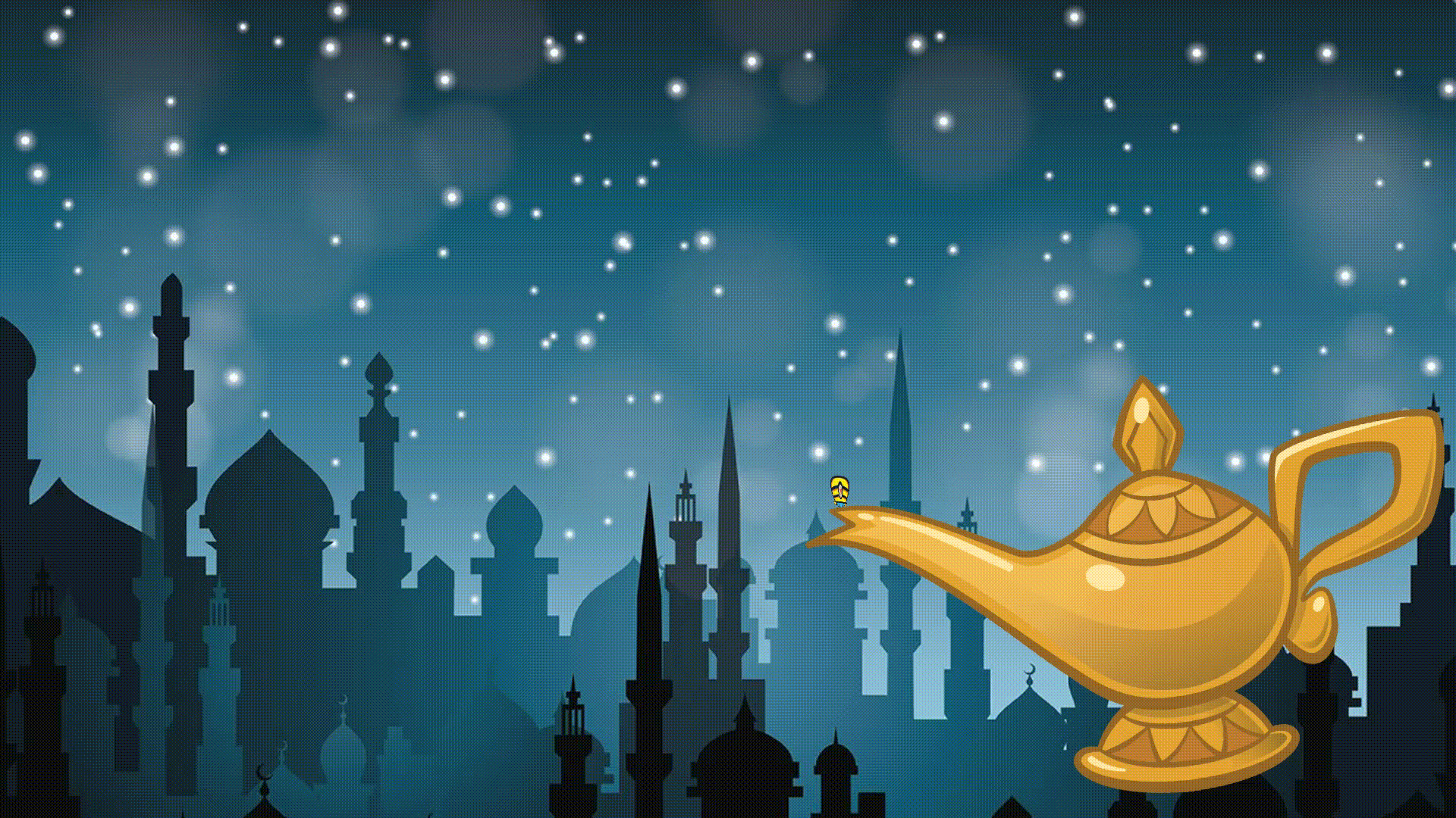 A flutter app with Arabian Nights vibes