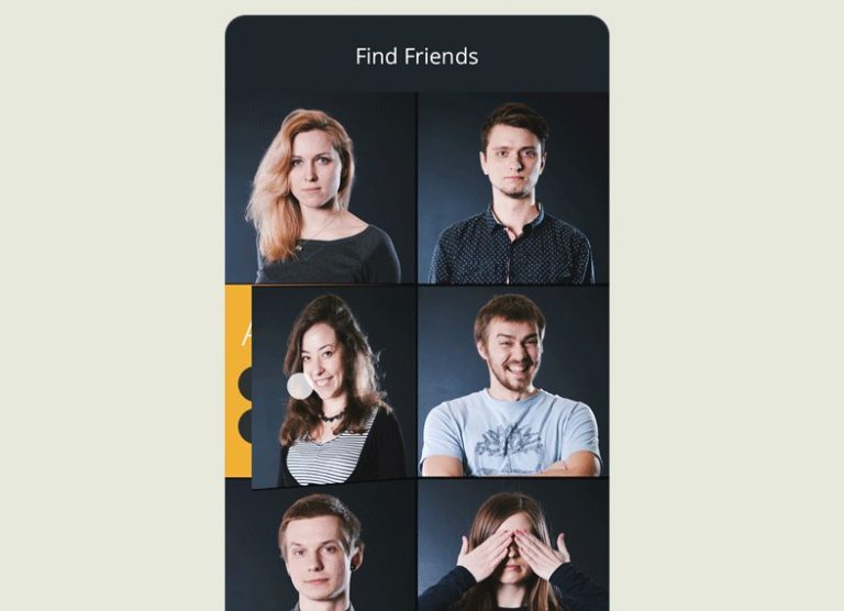 A Flutter app with flip animation to view profiles of friends