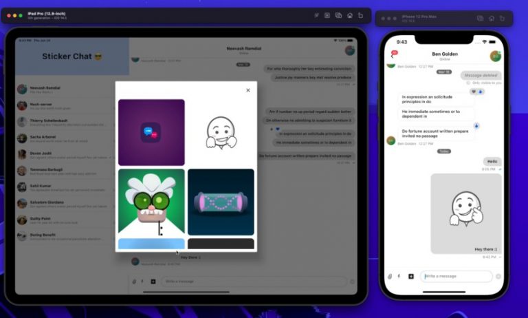 A messaging application built using Flutter, Stream, and Rive