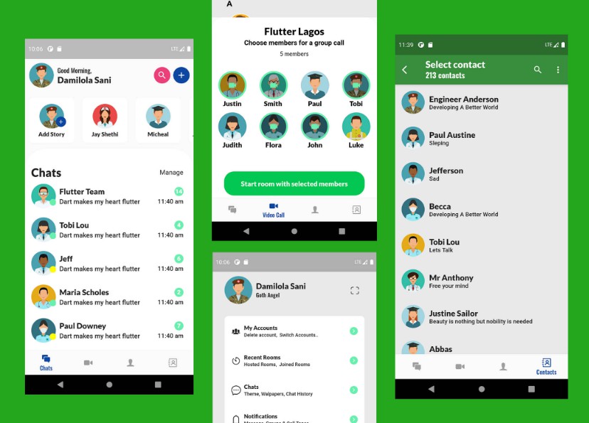 Chat App Reader Ui Made with Flutter