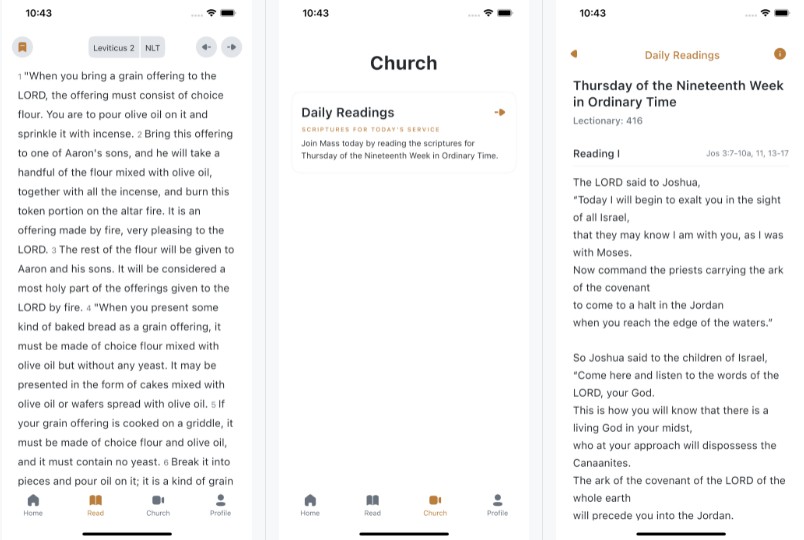 Pocket Bible & Church App built with Flutter