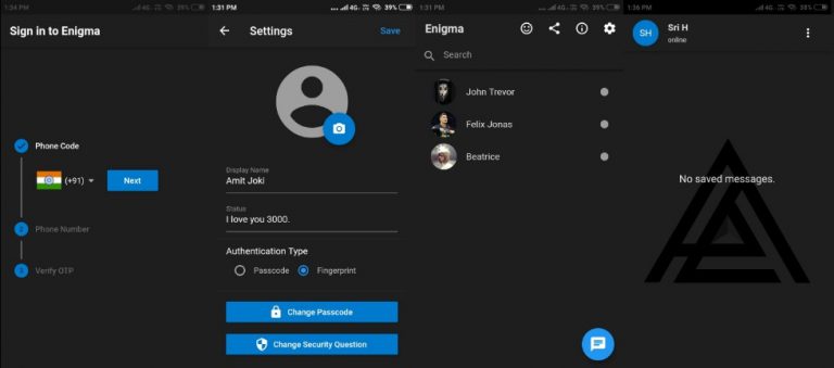 A full-fledged one-to-one chat app developed entirely in Flutter
