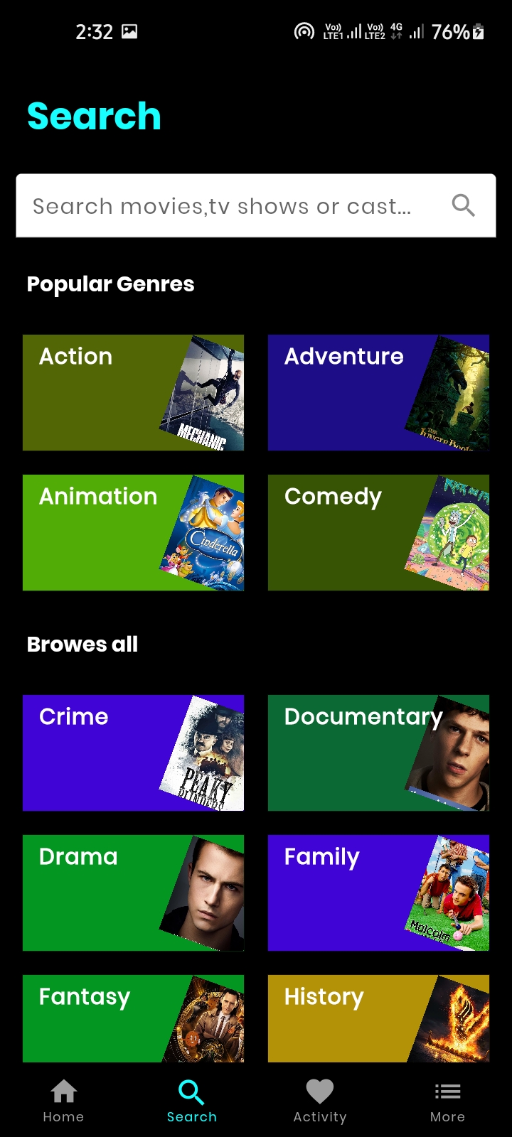 Find The Latest trending and upcoming movies and tv shows with MovieDB app