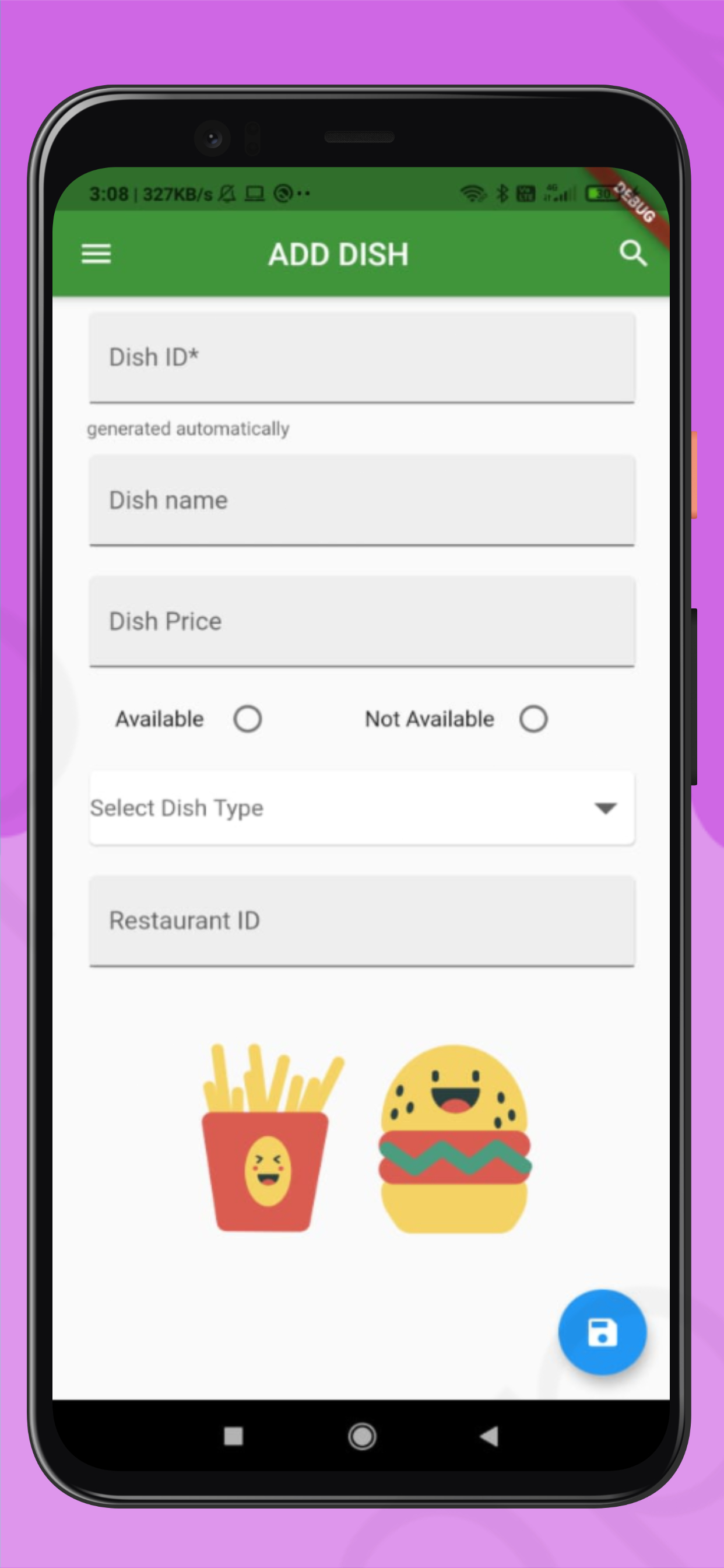A Food Ordering App made with Flutter, node and using MySQL Database