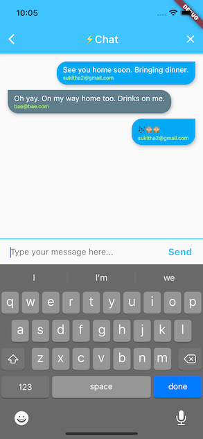 A simple chat application using Flutter framework and Firebase cloud