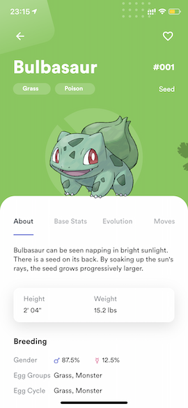 Pokedex app built with Flutter using Clean Architecture