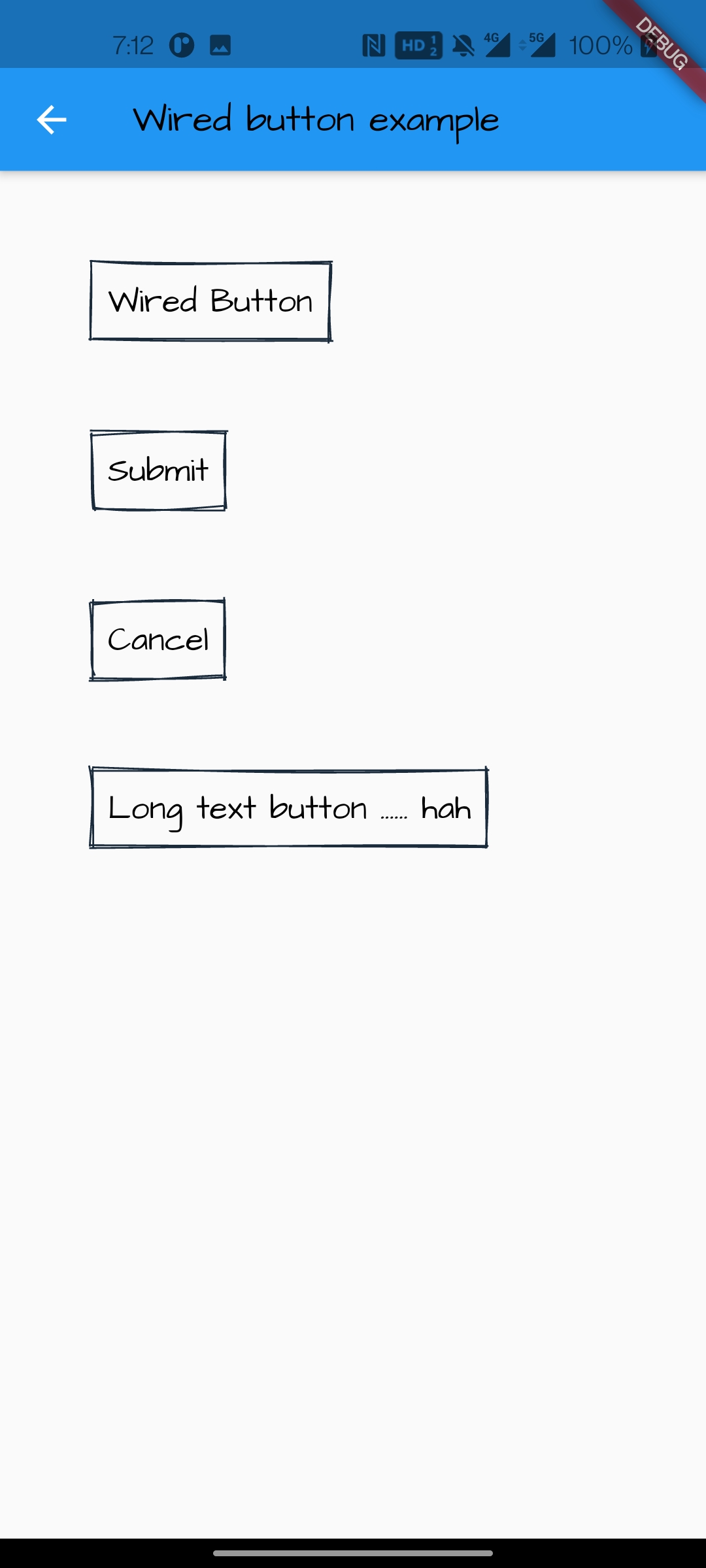 A series of basic UI Elements that have a hand drawn look with flutter