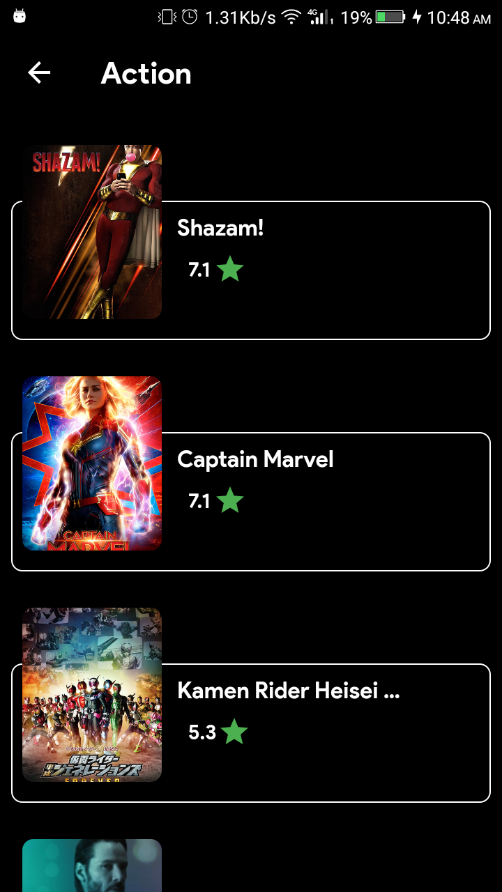 Movies App made in Flutter with api data from TMDB