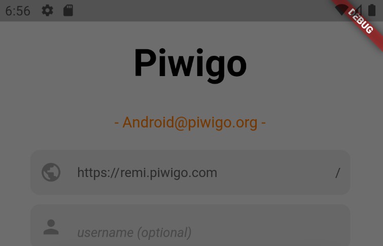 Piwigo mobile application for Android using flutter