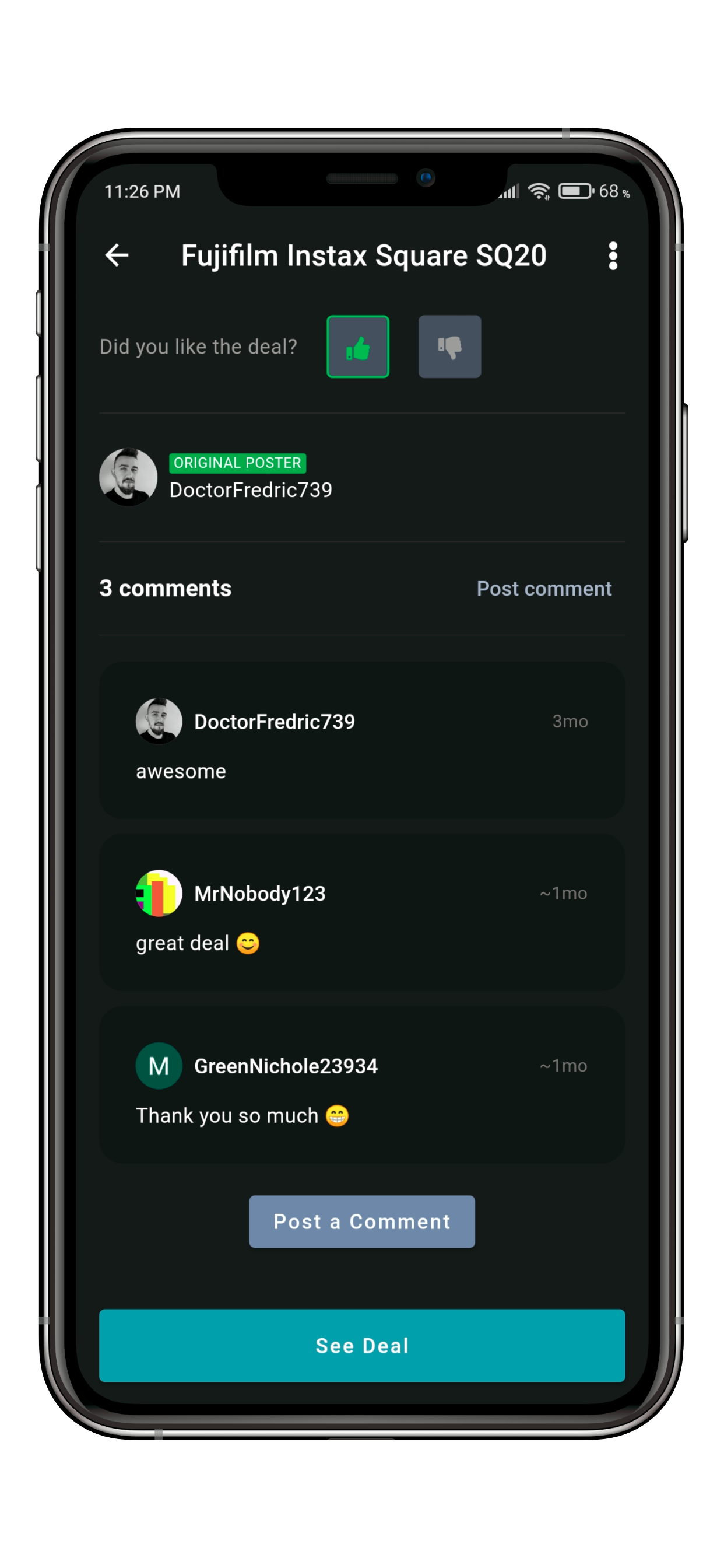 A community-driven hot deals sharing app developed with Flutter