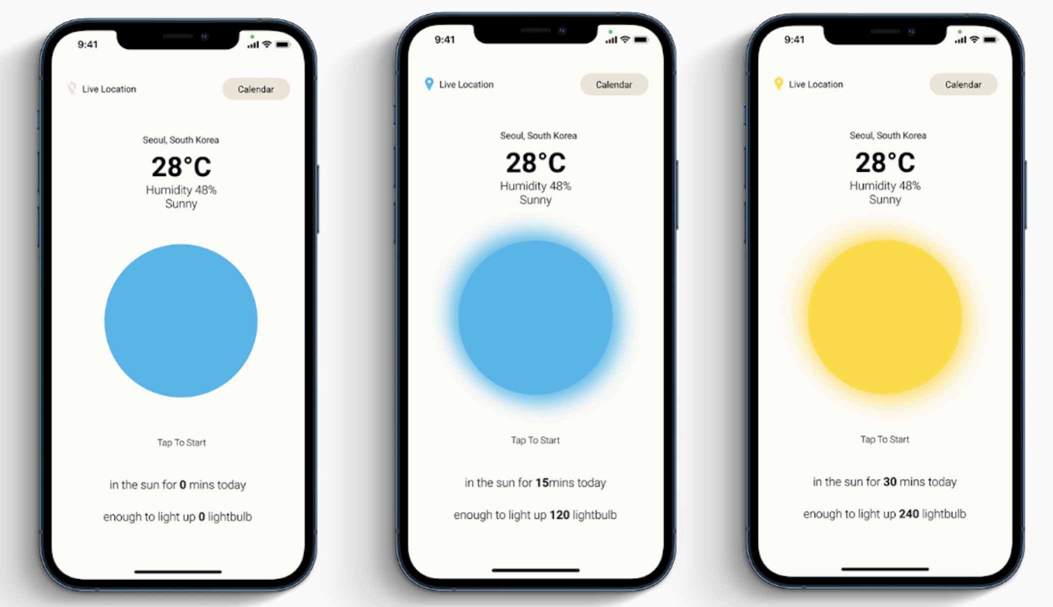 iOS App to Record Daily Sun Intake