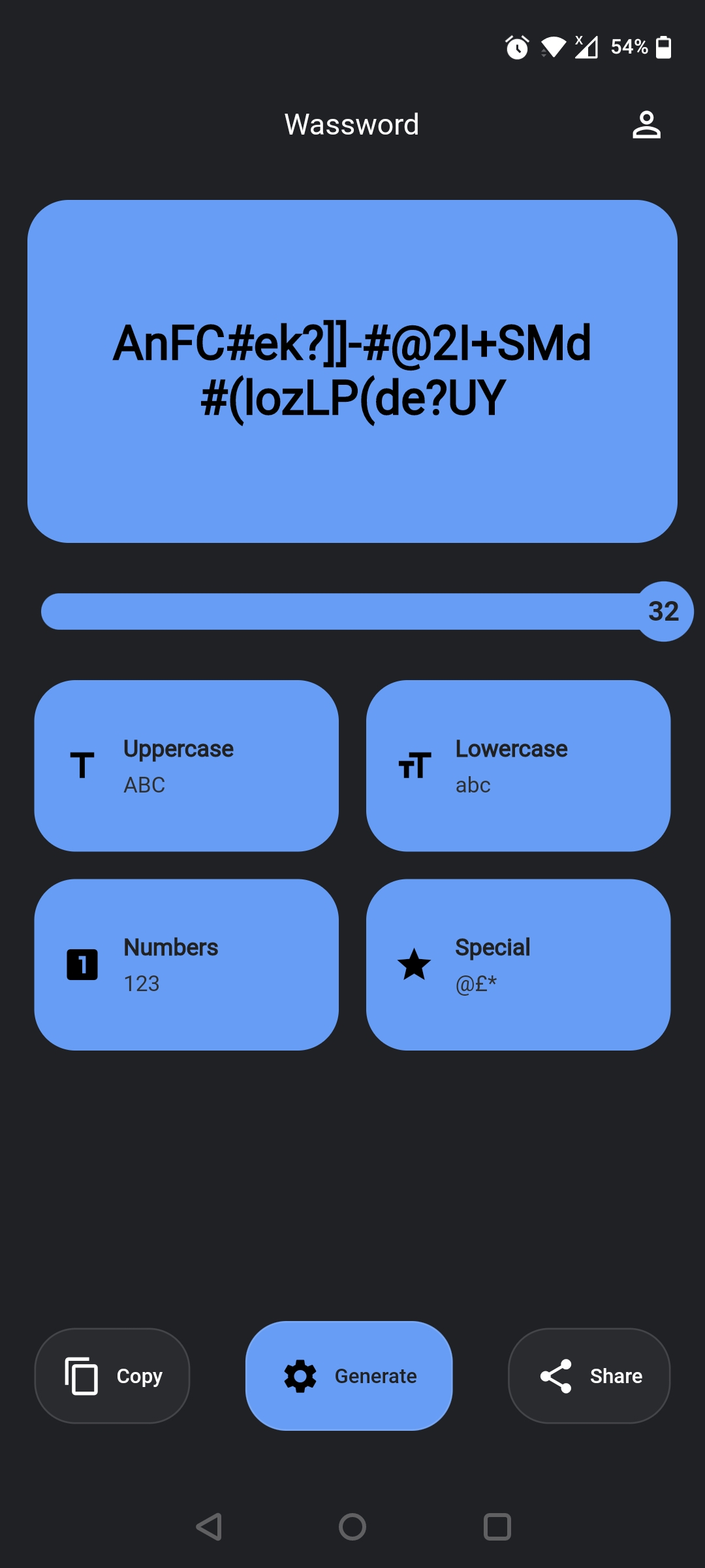 An Android App built with Flutter to generate passwords