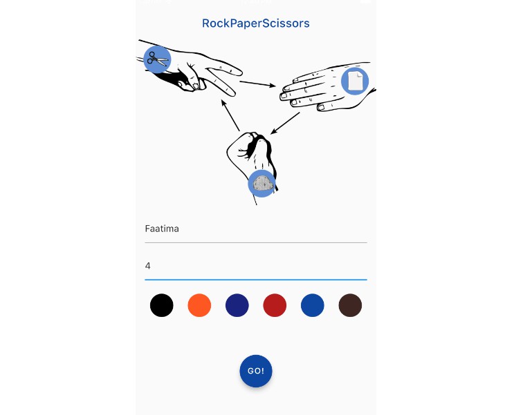 Rock Paper Scissors Game Using Flutter