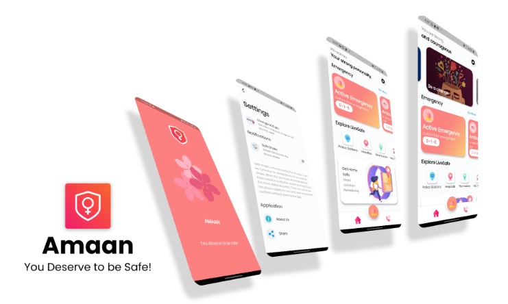 Amaan Women Safety App Built Using Flutter