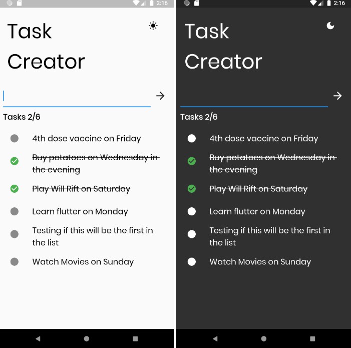 Task Creator App With Flutter