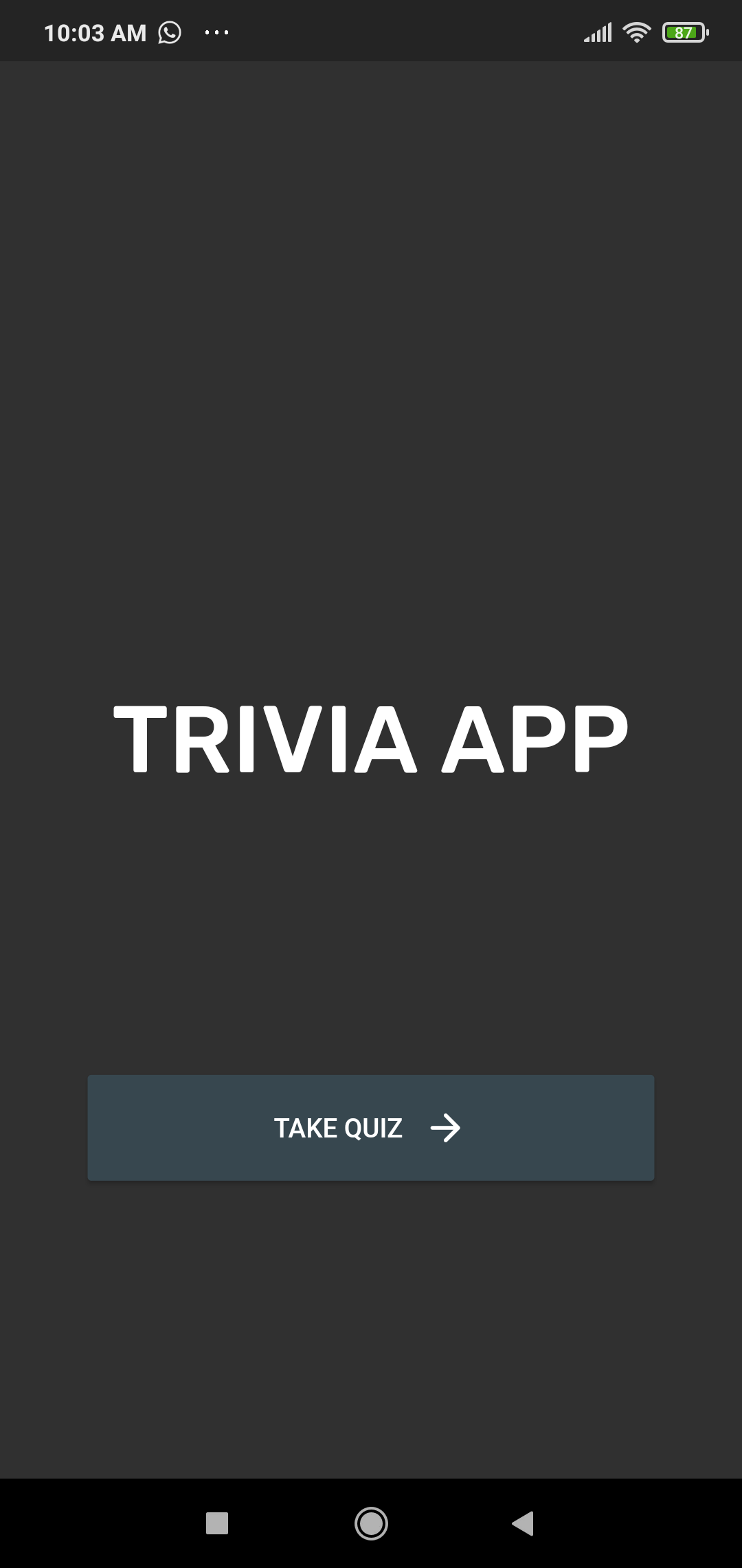 A trivia/quiz app made in flutter for answering fun trivia questions