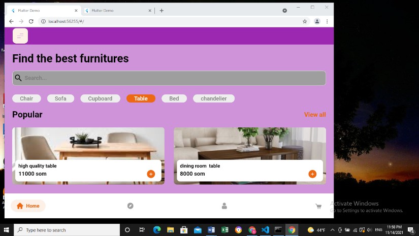 Customers To Purchase Furnitures Online Ecommerce App Built With Flutter