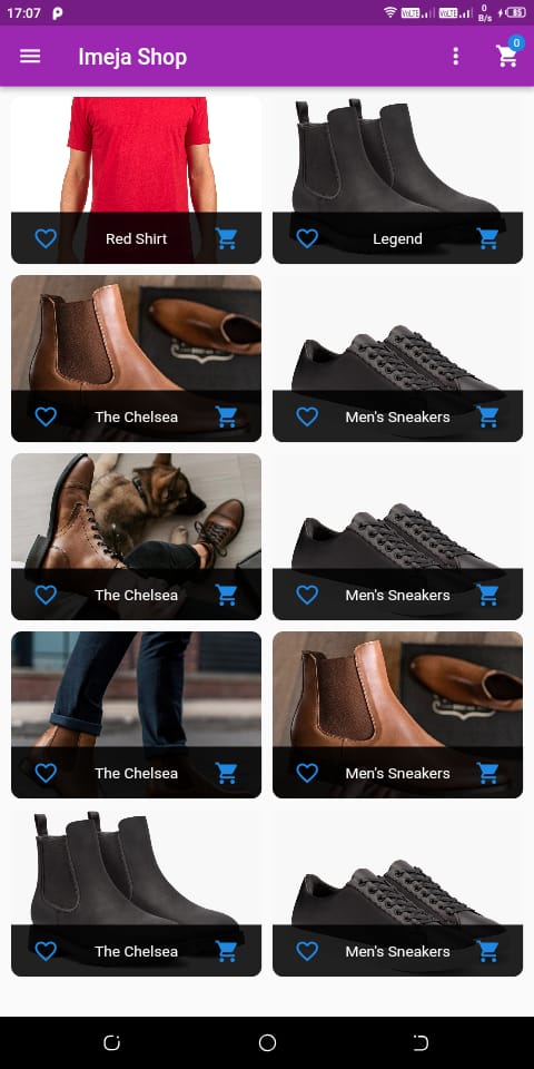 A new shopping app project build with Flutter