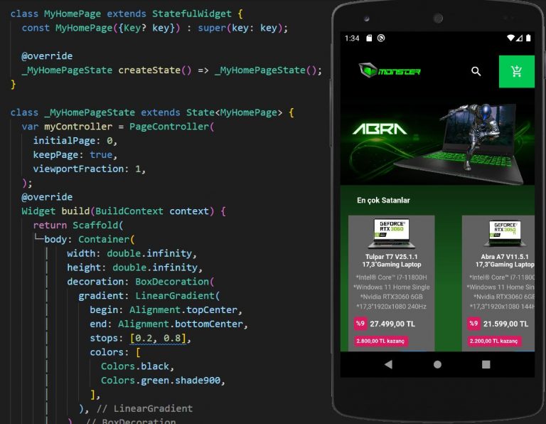 Monster Notebook App UI For Flutter