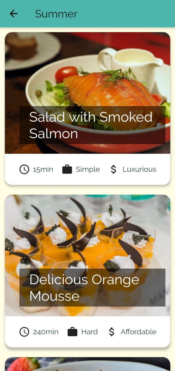 A Flutter Application to make meals and foods