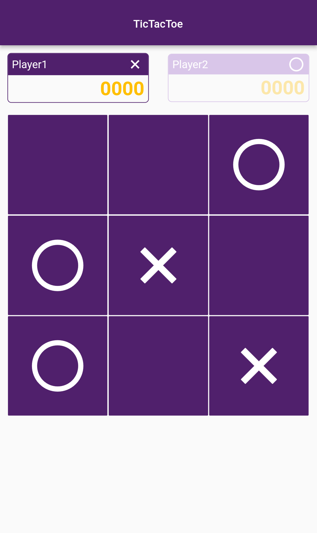 Tic-Tac-Toe Game For Free Offline With Single Player,Build With Flutter