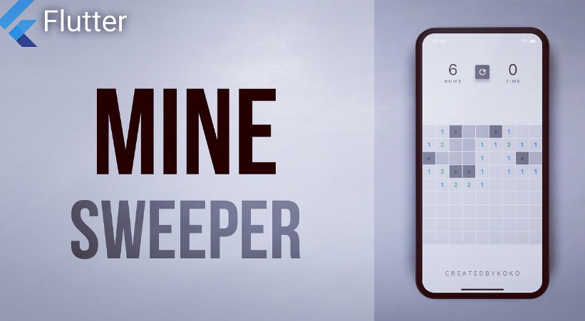 Minesweeper Sweeper game built using Flutter