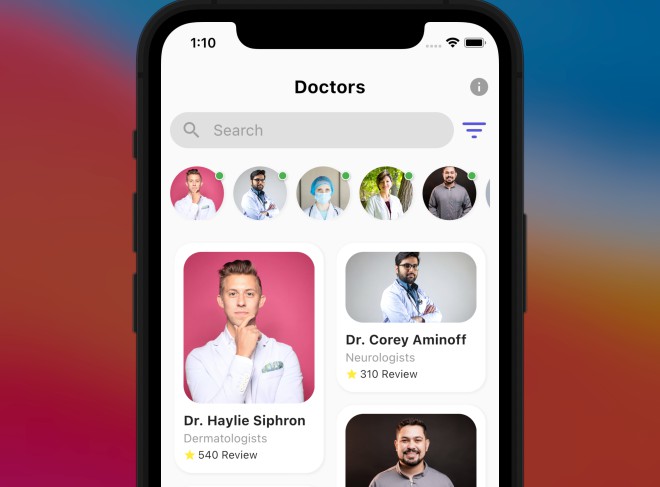 Doctor Appointment UI For Flutter