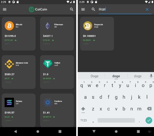 A basic cryptocurrency price-tracking application using flutter