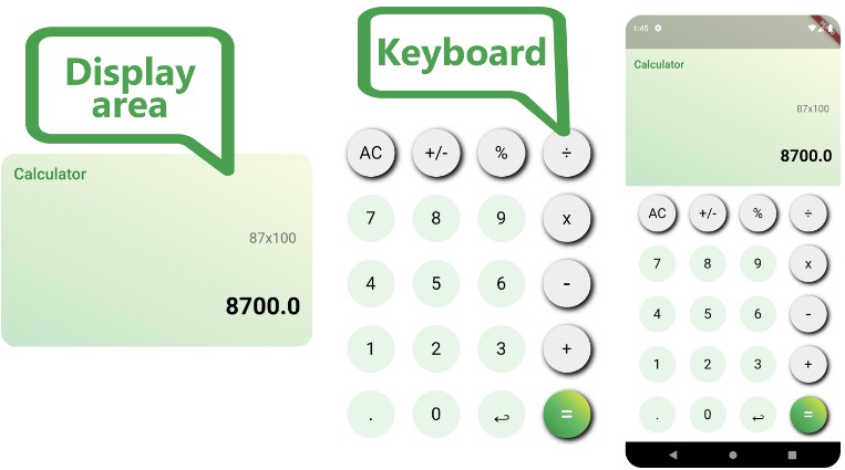 Calculator provides simple and advanced mathematical functions in a beautifully designed app
