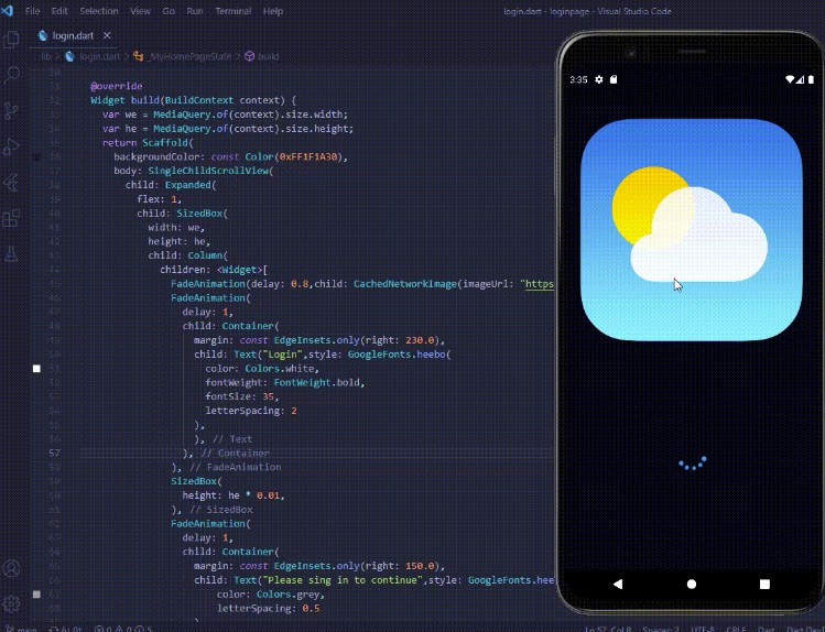 A Complete Weather App Using Flutter