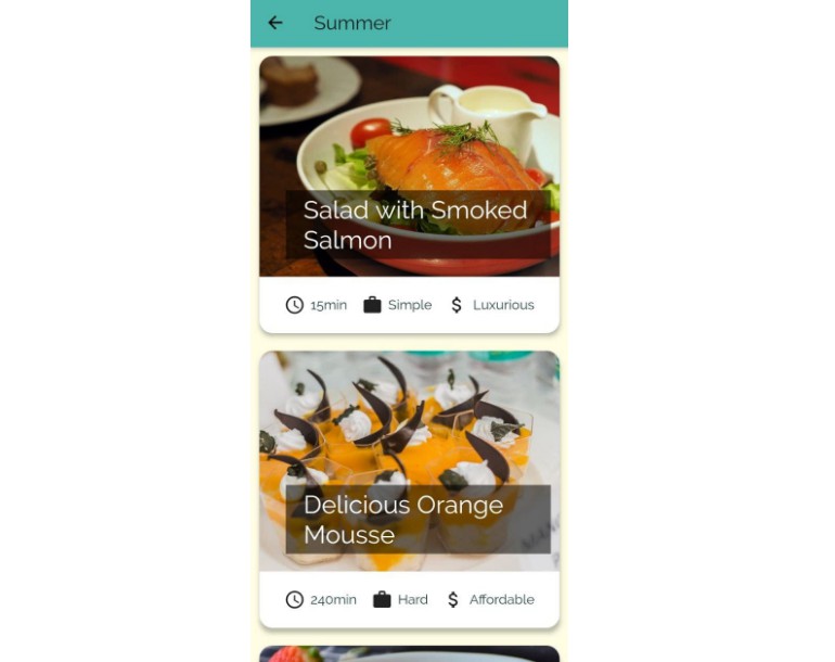 A Flutter Application to make meals and foods
