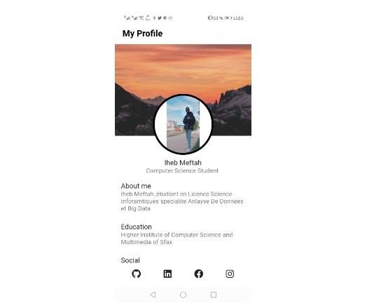 Flutter UI Designing Profile Page