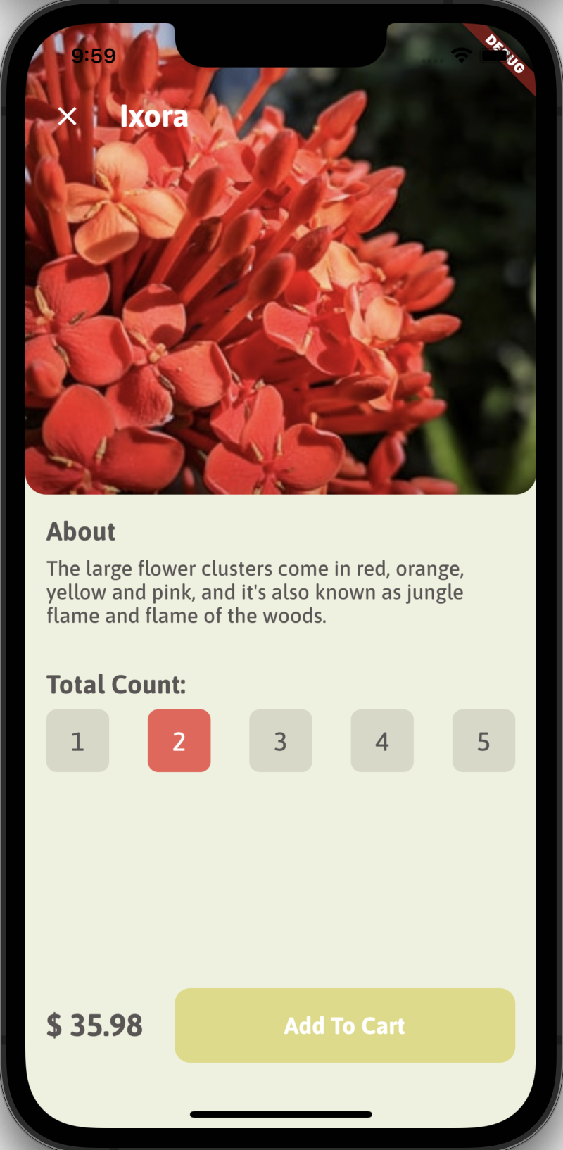 A Flower selling app using flutter and firebase
