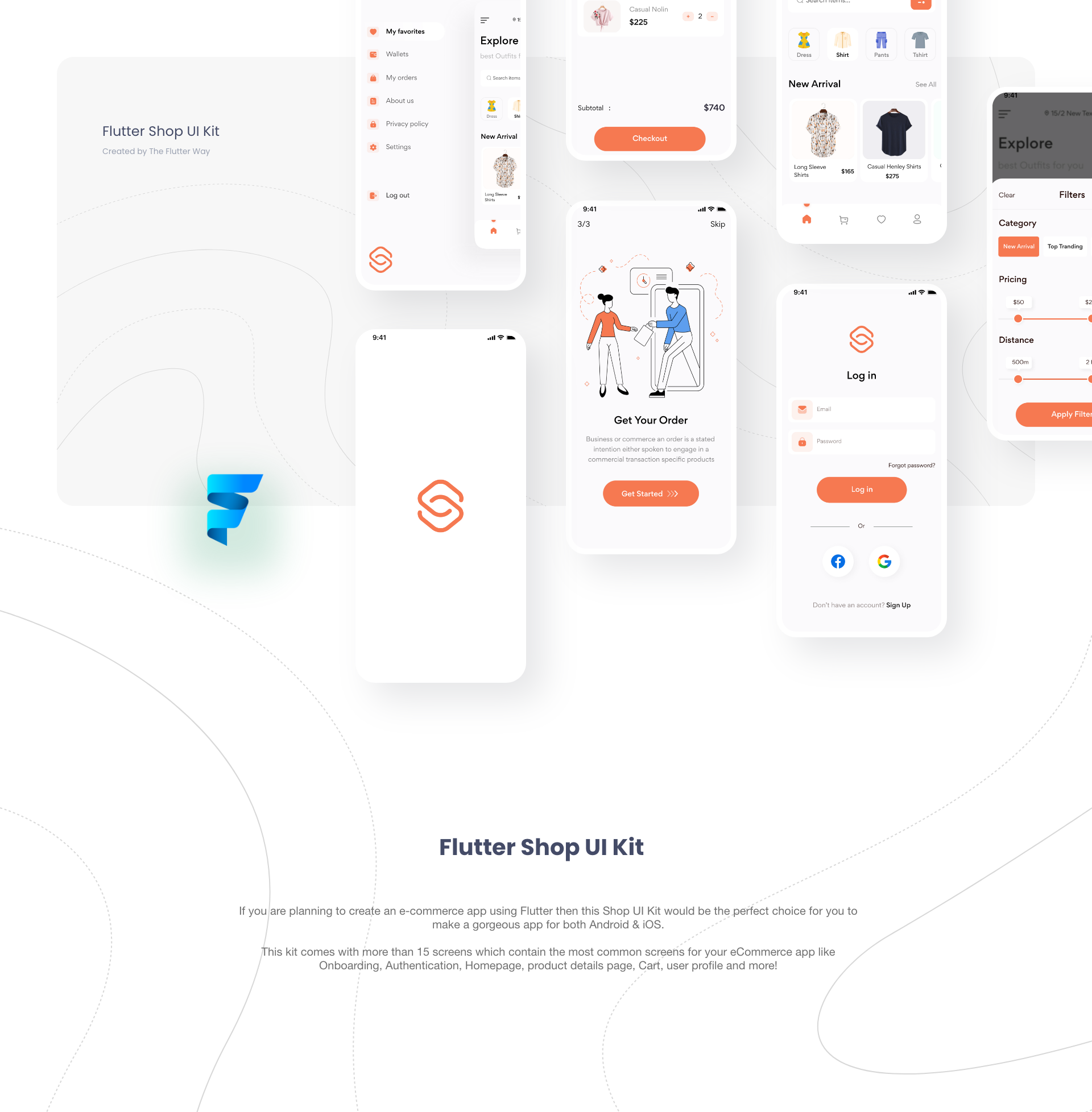Create An E-commerce App UI kit Using Flutter